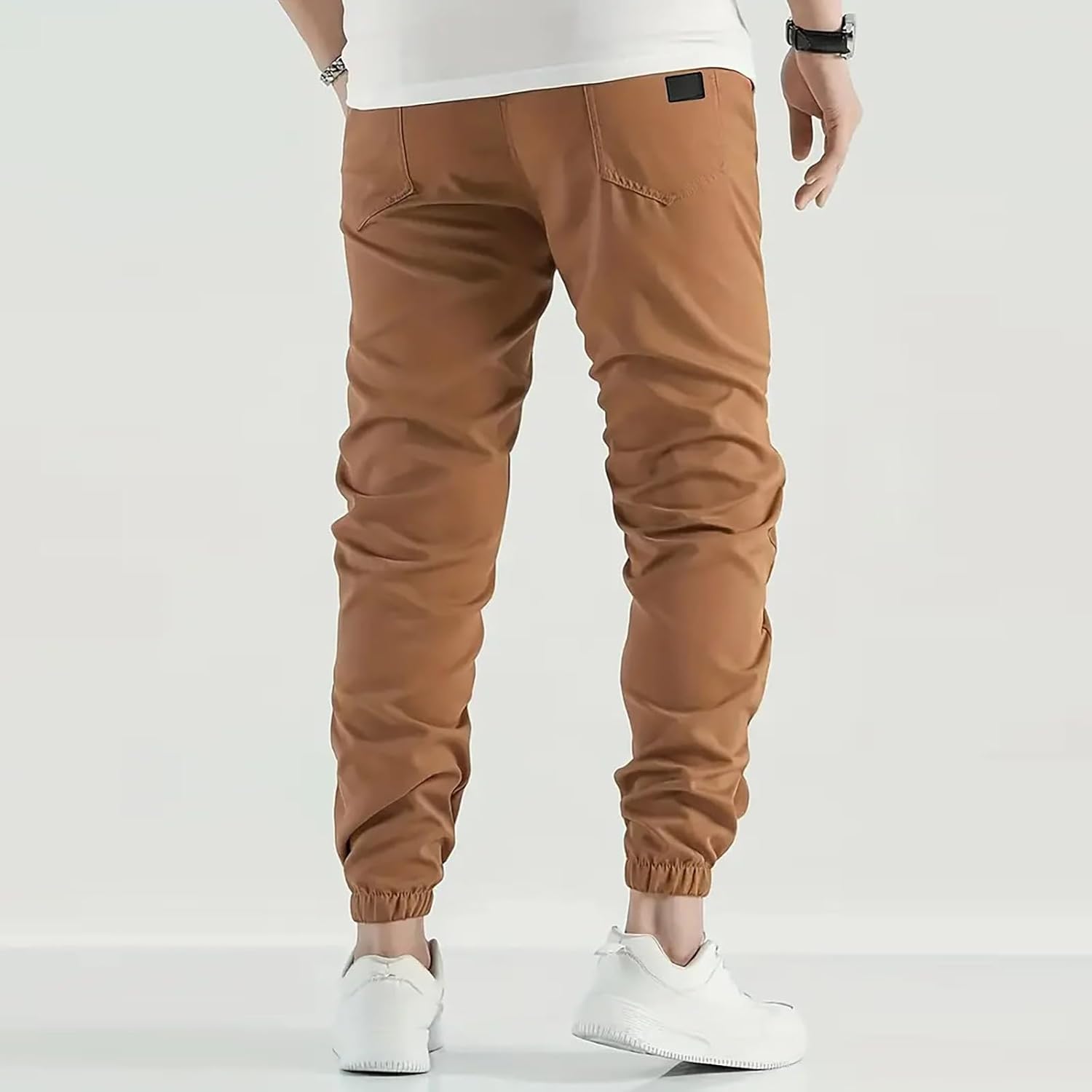 WENKOMG1 Mens Track Pants, Elastic Bottom Joggers Casual Athletic Running Workout Sweat Pants, S-2XL
