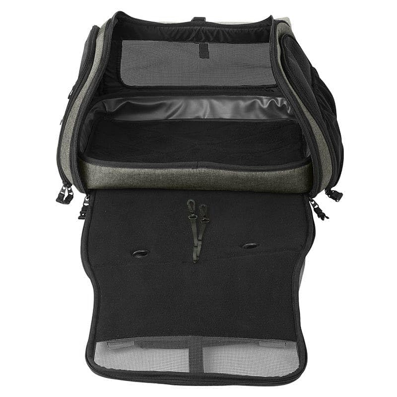 Travel Cat Carrier Bag - Portable Comfort Soft Sided Transpurrter Cat Carrier for Small Medium Cats Kitten up to 30 LBs Airline Approved Backpack with Shoulder Strap (Heather Grey)