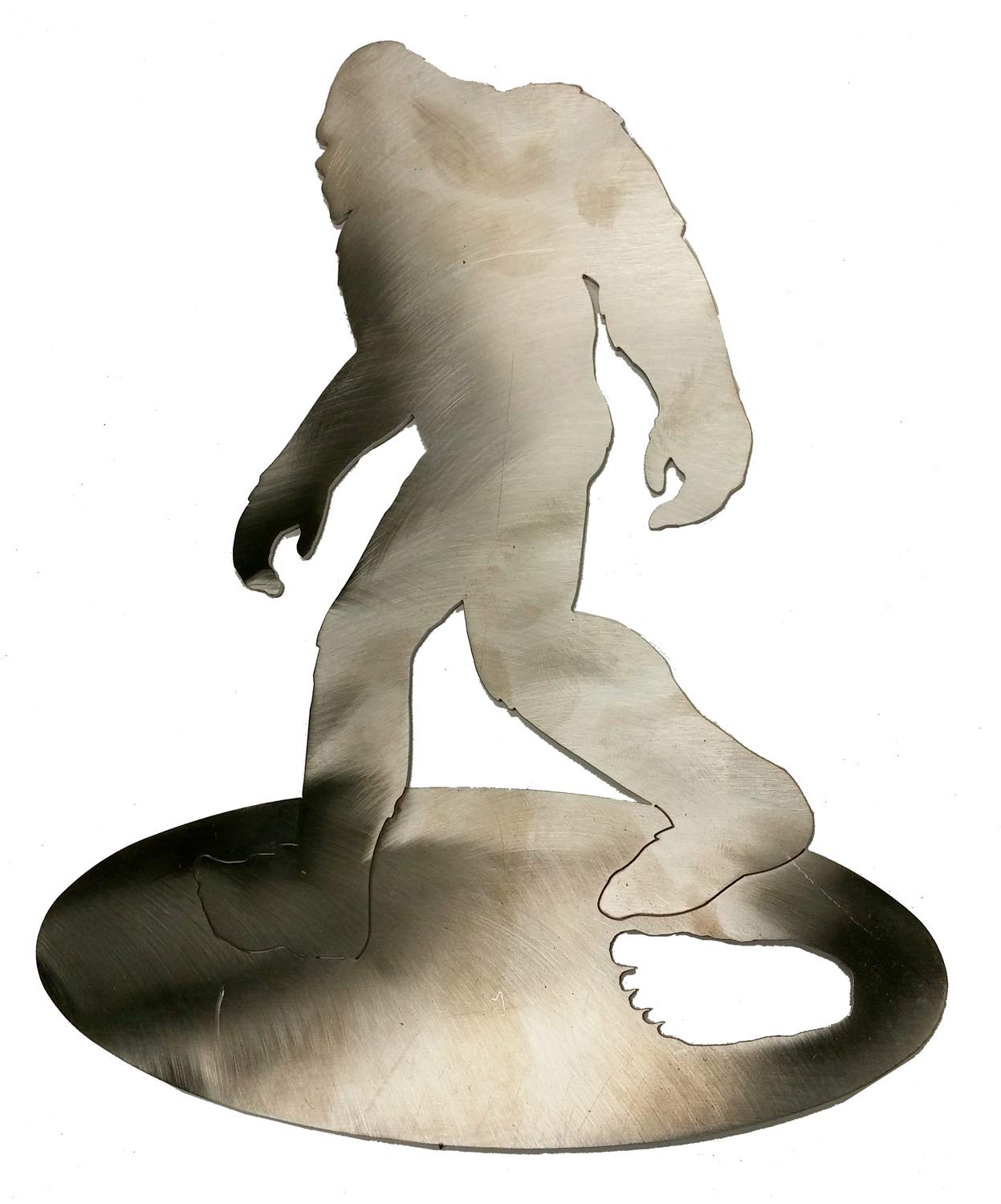 SQUATCH METALWORKS Stainless Steel Bigfoot Walking Tabletop Stand-Up