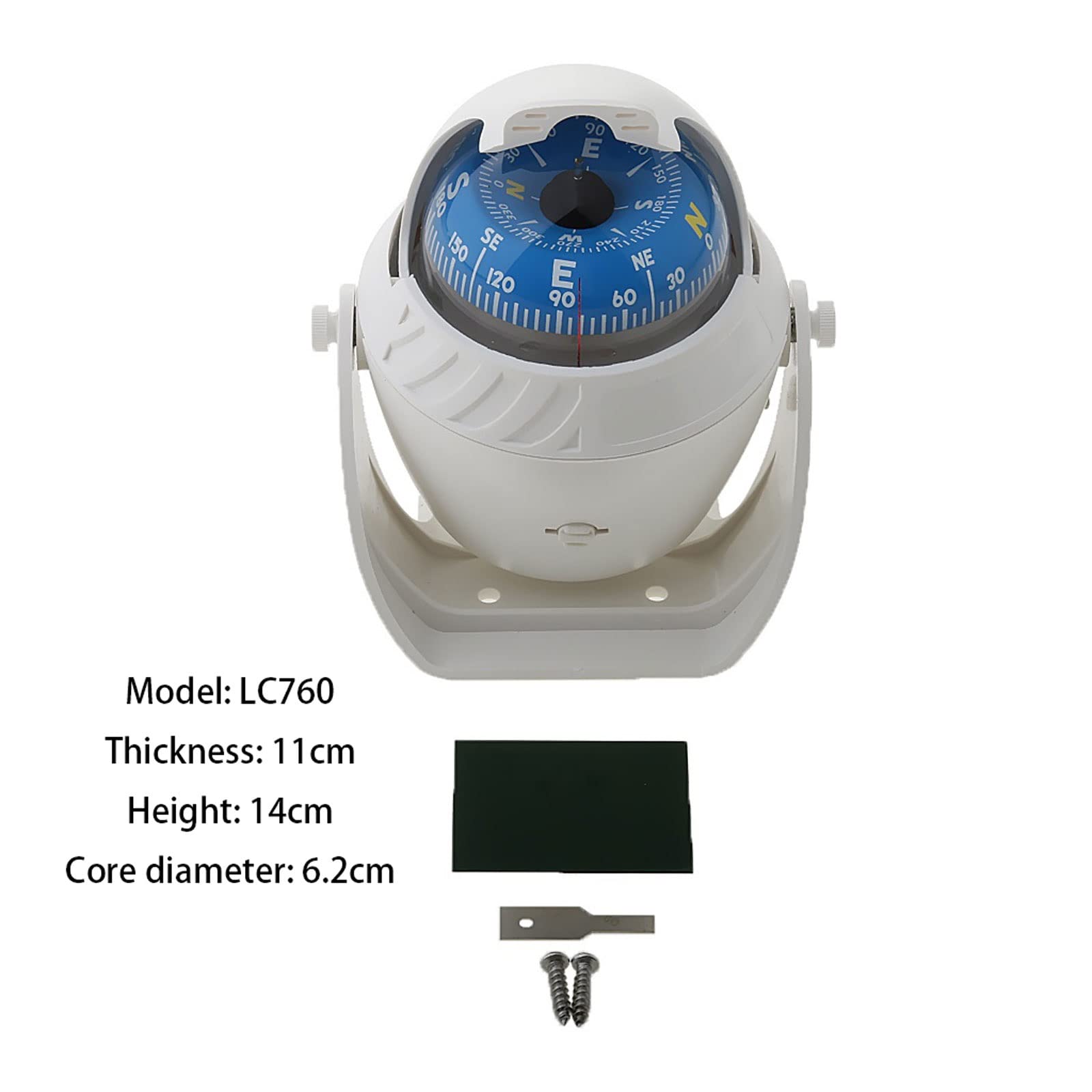 JINGYAN Kompasy LED Light Electronic Navigation Compass for Sea Marine Boat Ship Car Auto