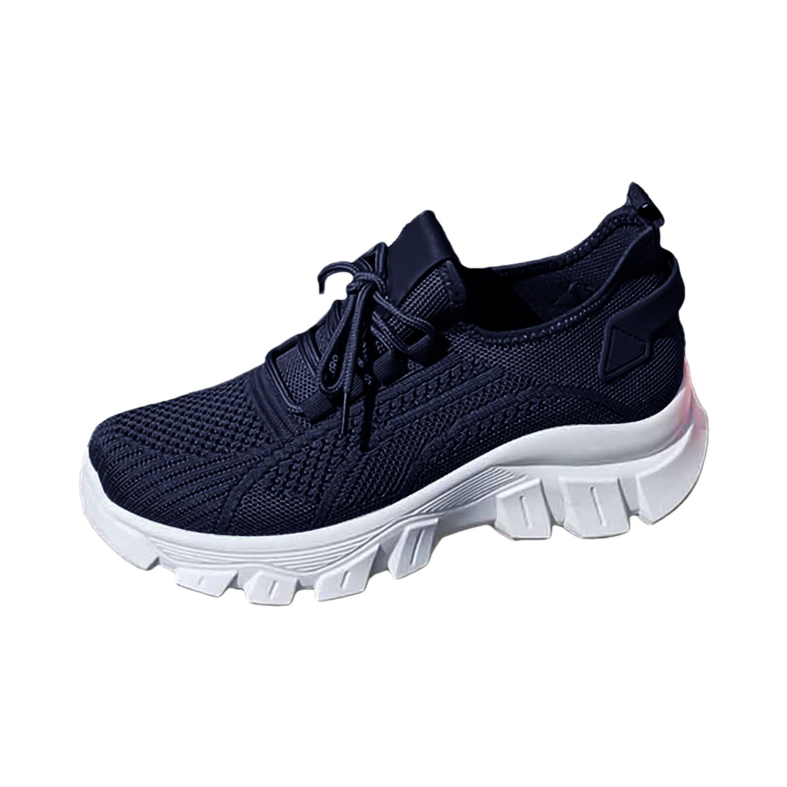 Woven Sneakers for Women Lightweight Breath Mesh Slip On Walking Shoes Casual Comfort Gym Workout Jogger Sneakers Fashion Outdoor Non-Slip Soft Sole Tennis Shoes