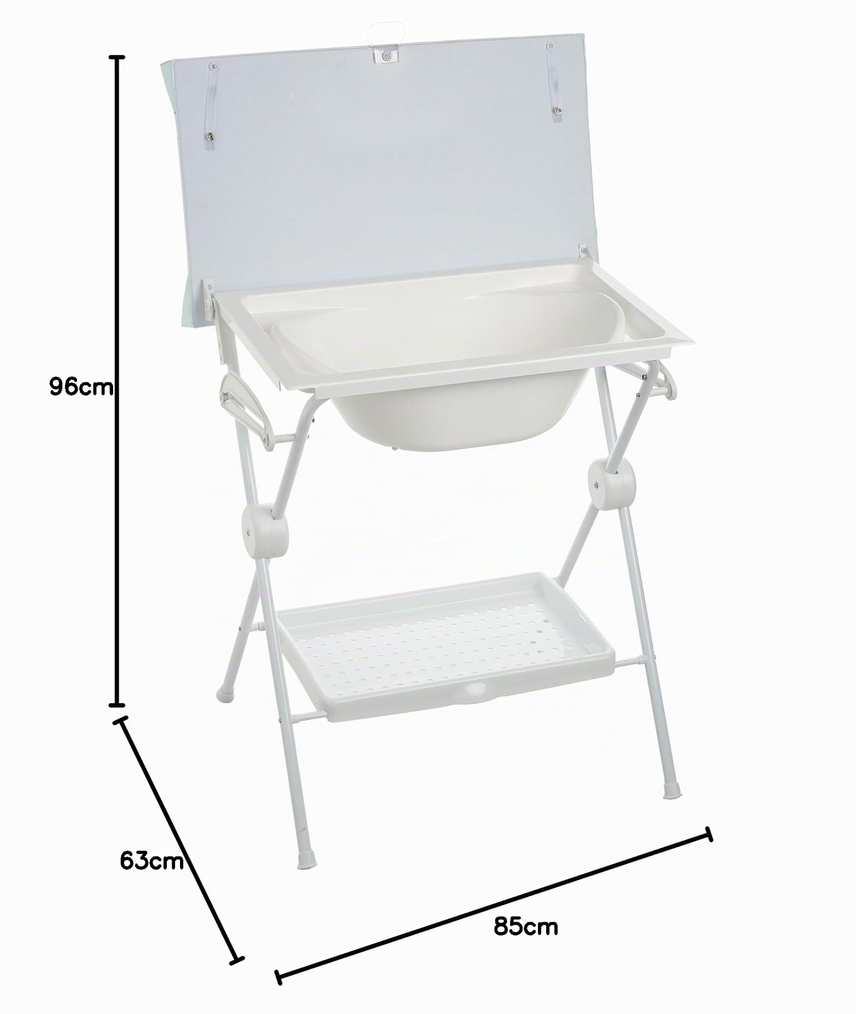 PLASTIMYR LEA | Bañera Cambiador Bebé Plegable (Búho Menta 85x63x96cm)