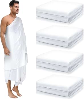 Amazon | Suhine 4ピース Ahram Ihram Ehram メッカ巡礼とウムラ