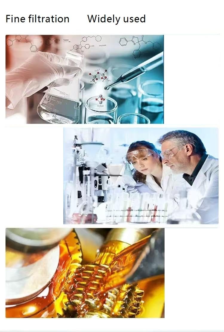 Carta da filtro qualitativa, carta da filtro circolare for rilevamento olio con membrana filtrante for ricerca di laboratorio, diametro 300 mm, 100 cerchi(Slow Speed)