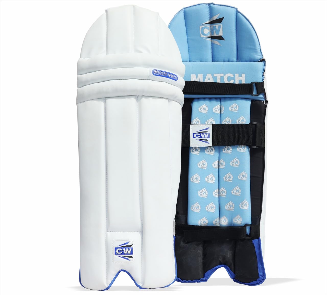 CW Match Cricket Batting Legguards Pads Protector Youth Boys Small Blue Cricket Batting Pads (11-13 Years)-image-45