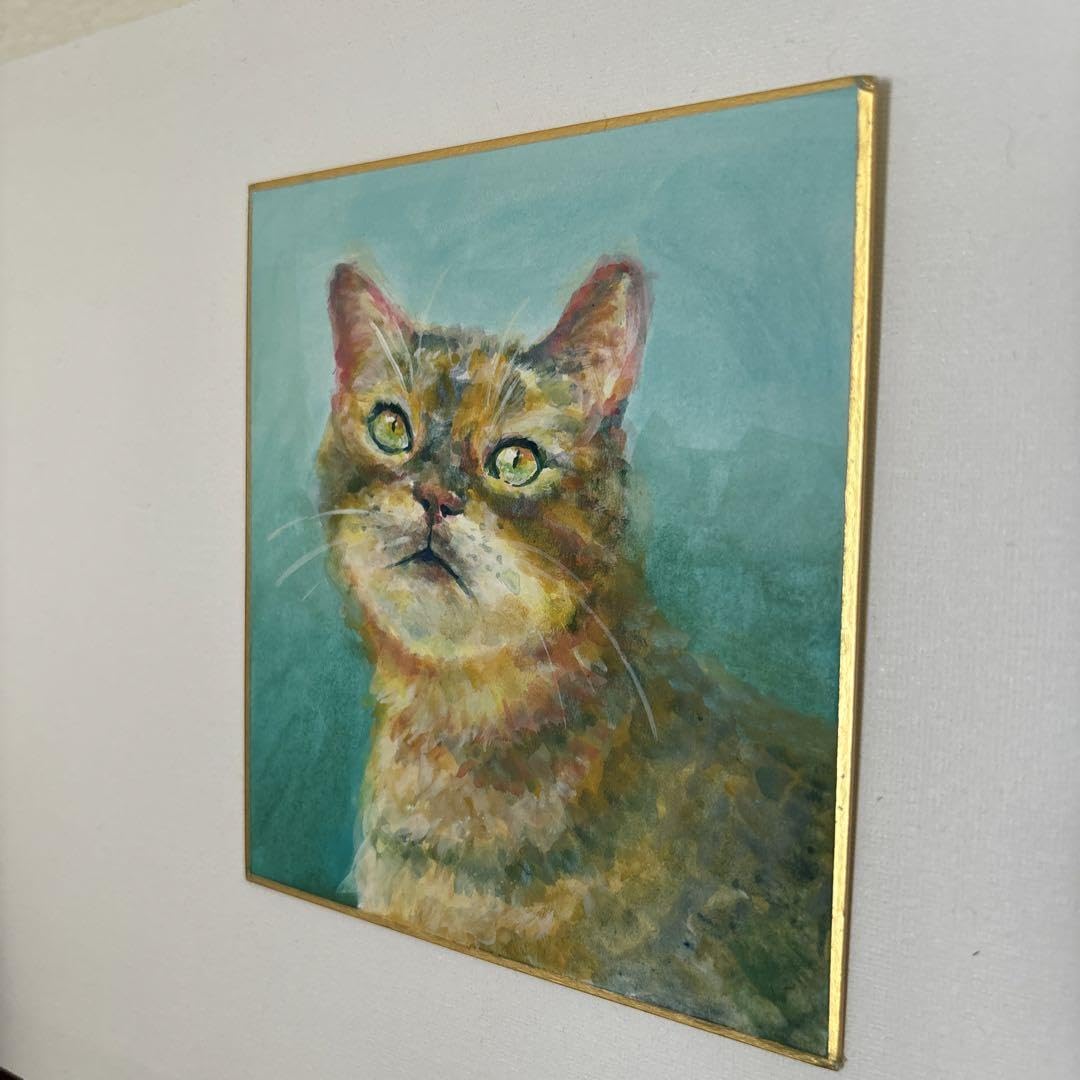 Amazon | 色紙 猫 アクリルガッシュ | 色紙 | 文房具・オフィス用品
