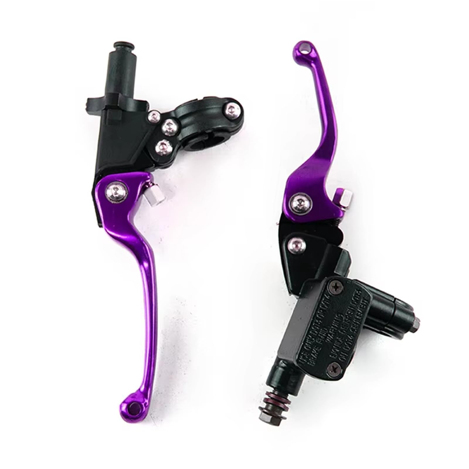 BeiZhengbhD Clutch Lever Handlebar Motorcycle Hydraulic Cylinder Clutch Lever for CRF for YZF XR CQR KLX RMZ Brake Pump Handle Dirtbike CNC Vehicle Handlebars(Purple)