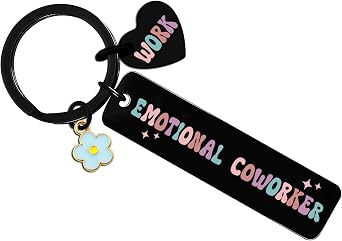 Coworker Gifts Leaving Farewell Gift For Women Coworkers Work Besties Gift For Women Emotional Support Coworker Keychain For Coworkers Female Funny White Elephant Gifts For Adults