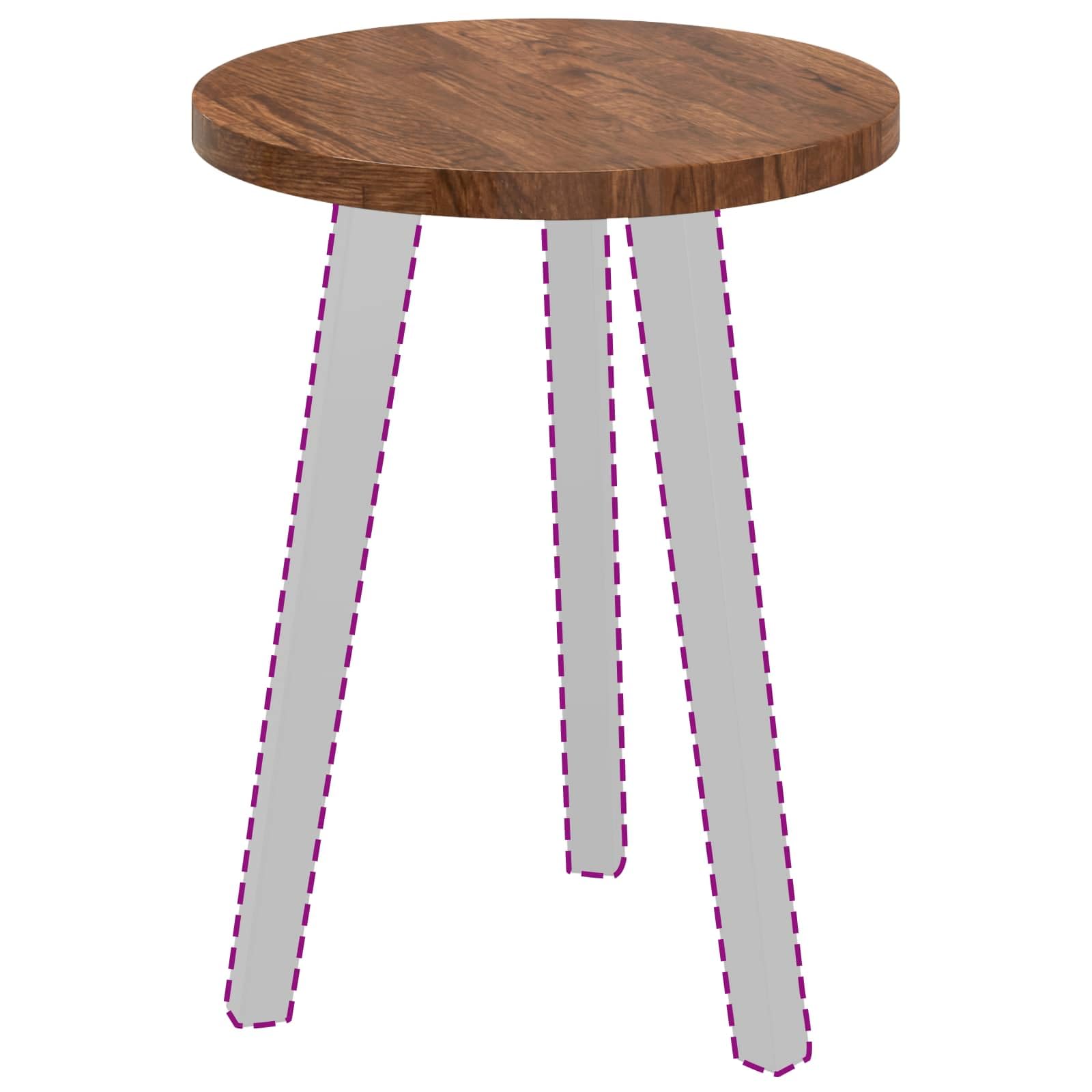 vidaXL Table Top Ø 40 x 2.5 cm Round Solid Oak Wood Light Brown — image 1