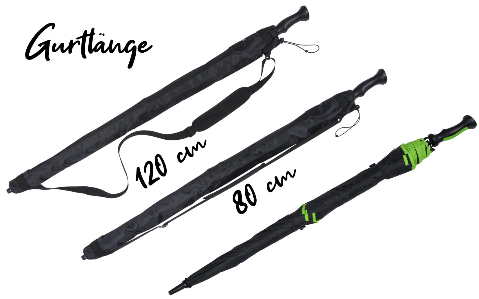 iX-brella 146 cm XXXL Fiber-Golfschirm Automatik doppeltes Dach mit Ventilationsbezug