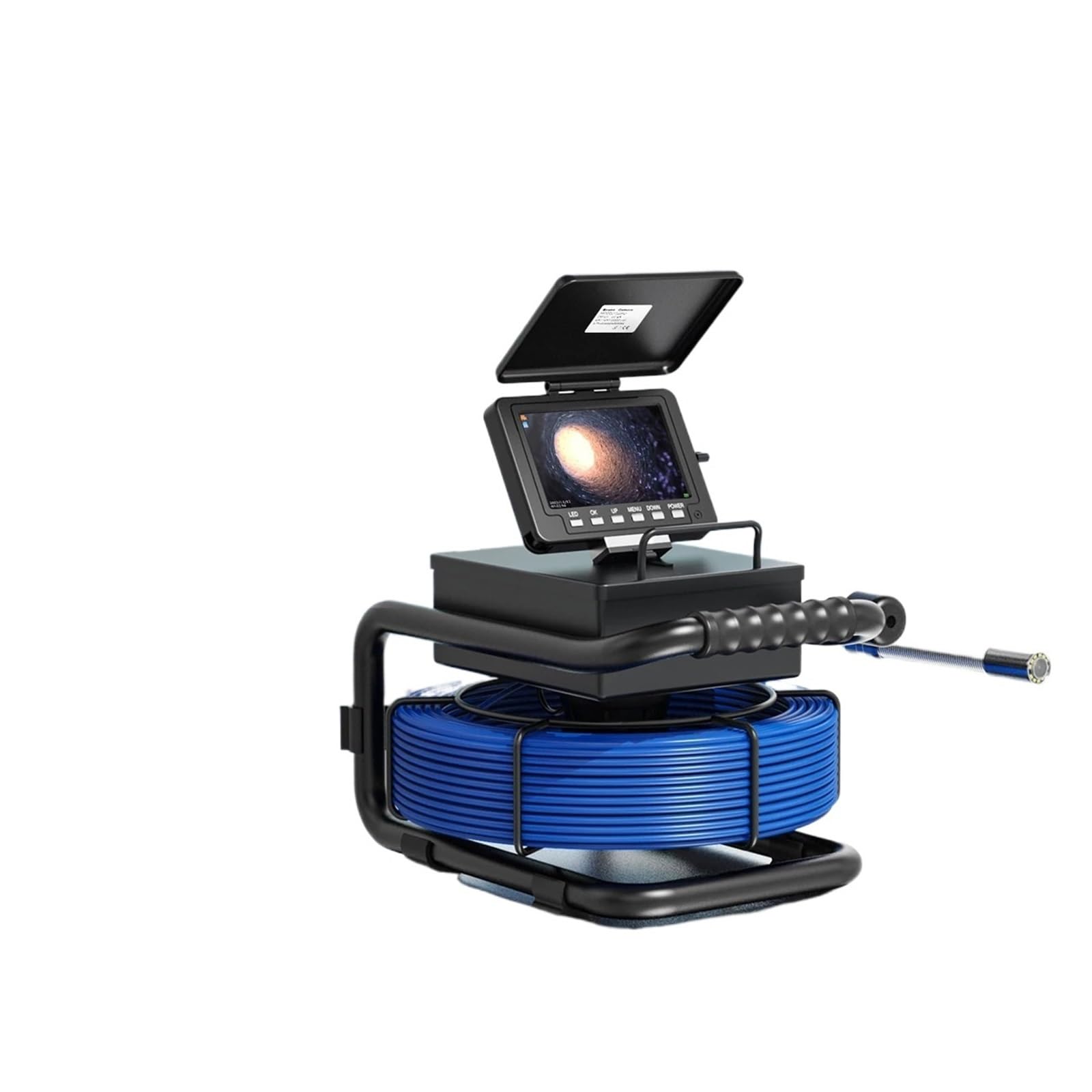 Pipe Inspection Camera With 512 Transmitter + Self-Leveling Recording +5inch DVR Drain Sewer Inspection Video Endoscope(10m)