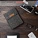 MoKo Sleeve Fits Kindle E-Reader, Protective Felt Cover Case Pouch Bag Fit with All-New Kindle 2022/Kindle 10th Gen 2019/Kindle Paperwhite (Not 6.8 Inch)/Kindle Voyage/Kindle(8th Gen, 2016), Dark Gray