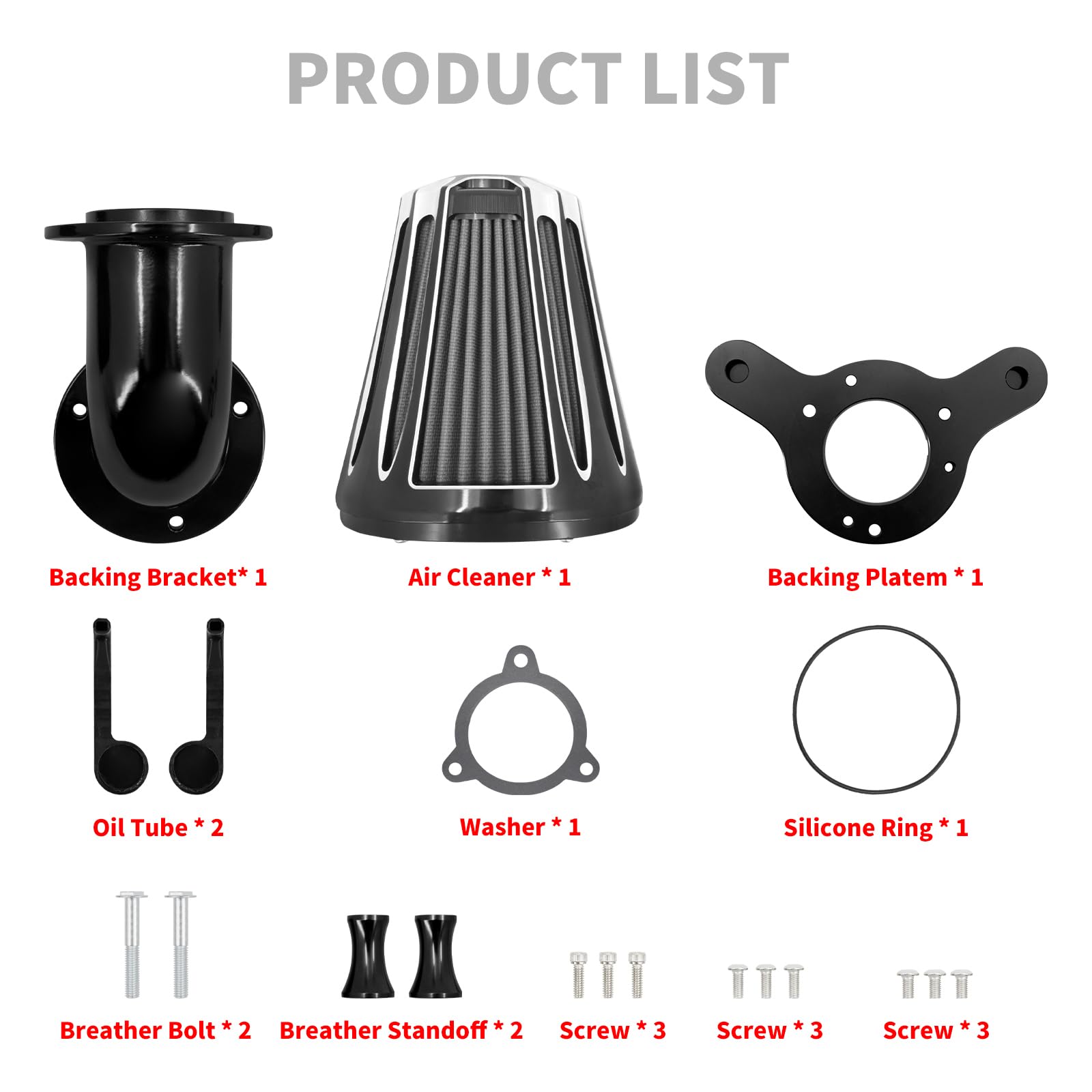 Amazon.com: HCmotorku Motorcyle Air Cleaner Filter CNC 90° Forward