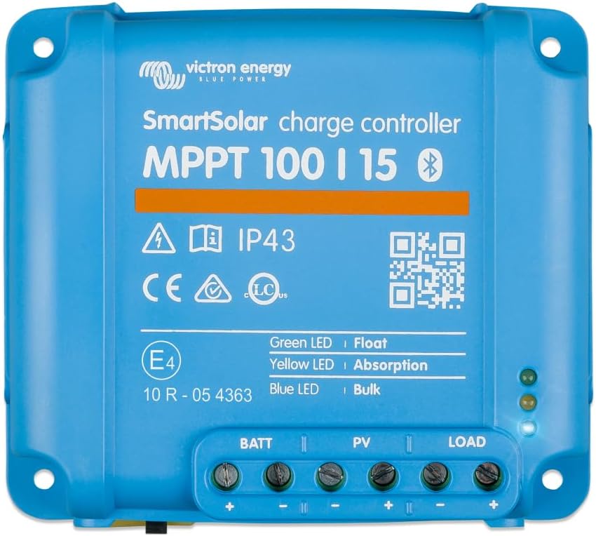 SmartSolar MPPT 100V 15 amp 12/24-Volt Solar Charge Controller (Bluetooth)