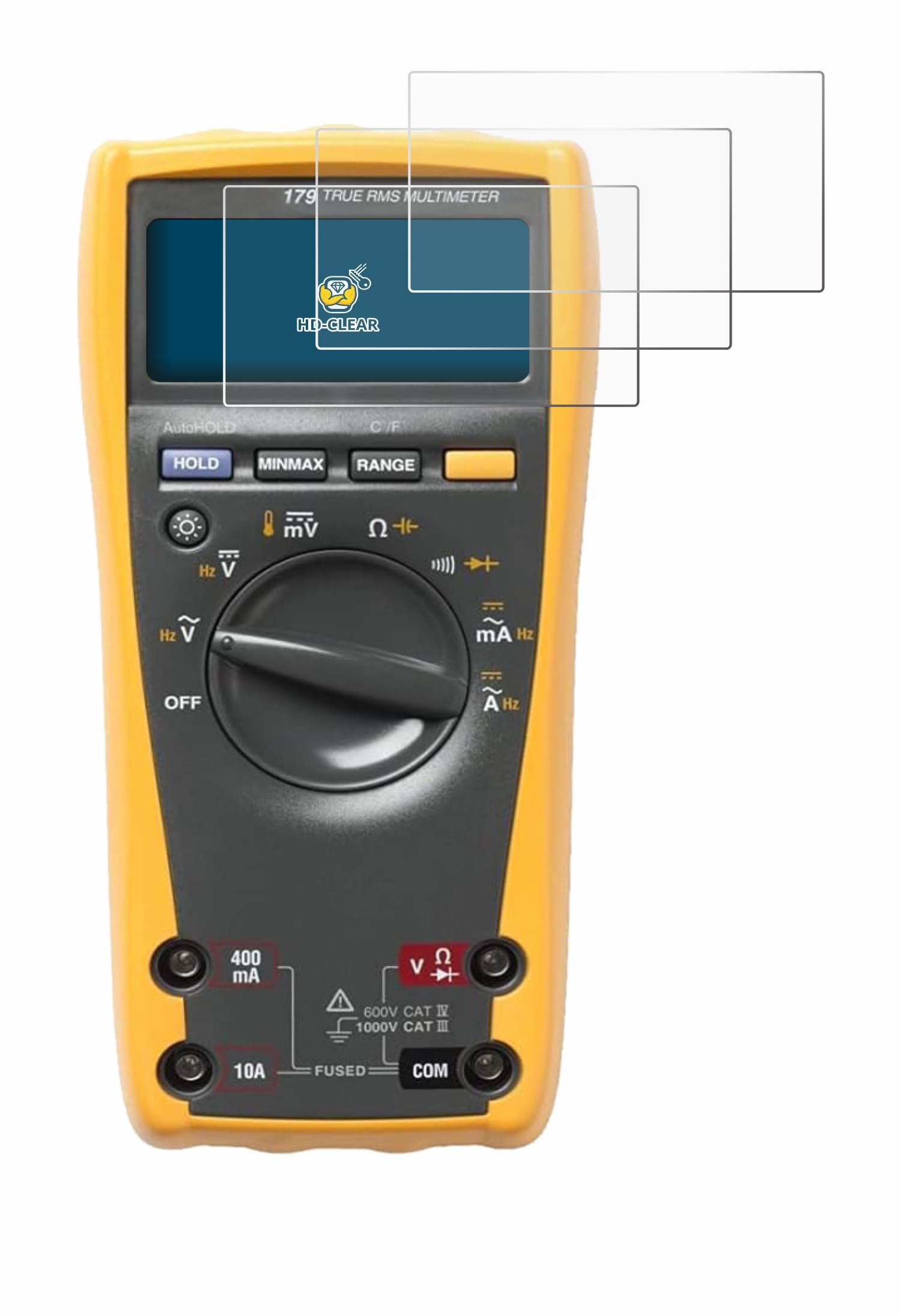 brotect Screen Protector Compatible with Fluke 179 multimeter (6 Pack) - HD-Clear Protection Film