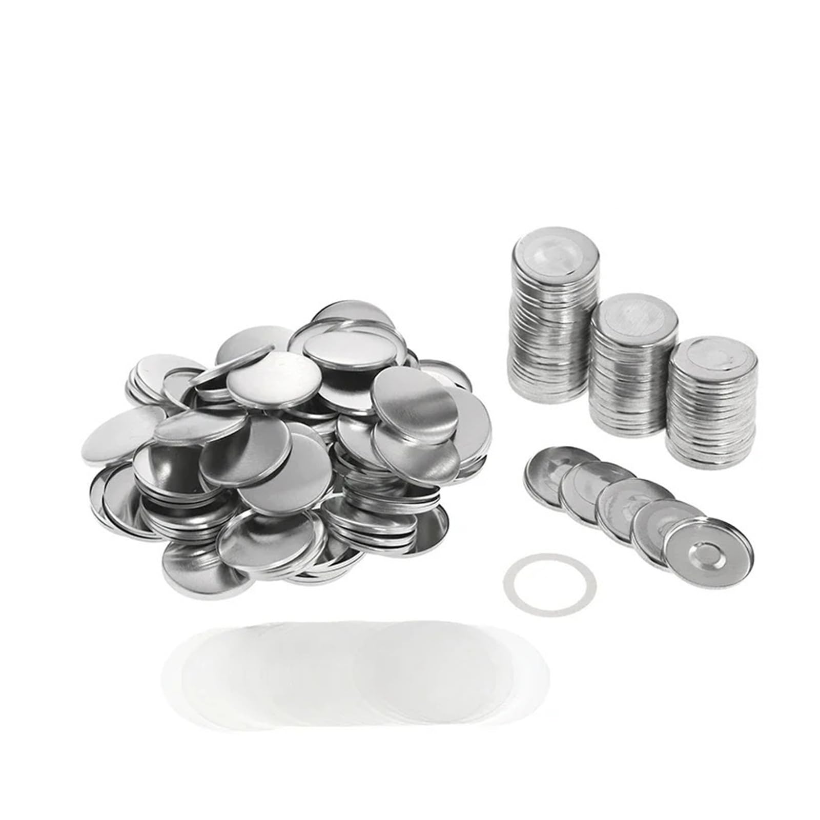 100sets DIY Blank Pin Button Badge Material Kühlschrank Magnete Herstellung Teile Punch Presse Maschine Liefert Mehrzweck