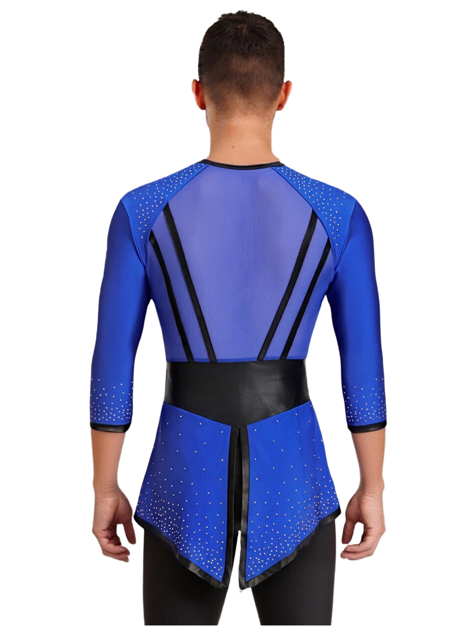Adultos Hombres Traje De Baile Latino para Hombres Camisa De Baile De Salón Latino Traje De Competición De Actuación