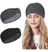 Bandeau En Maille Fine Pour Dames Avec Noeud Torsadé, Bandeau Pour Cheveux D'Hiver Chaud