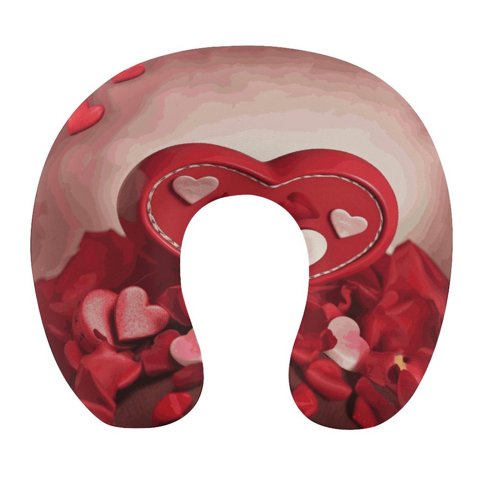 Btcowzrv Style Happy Valentine's Day1 U Shaped Neck Pillow Travel Pillows