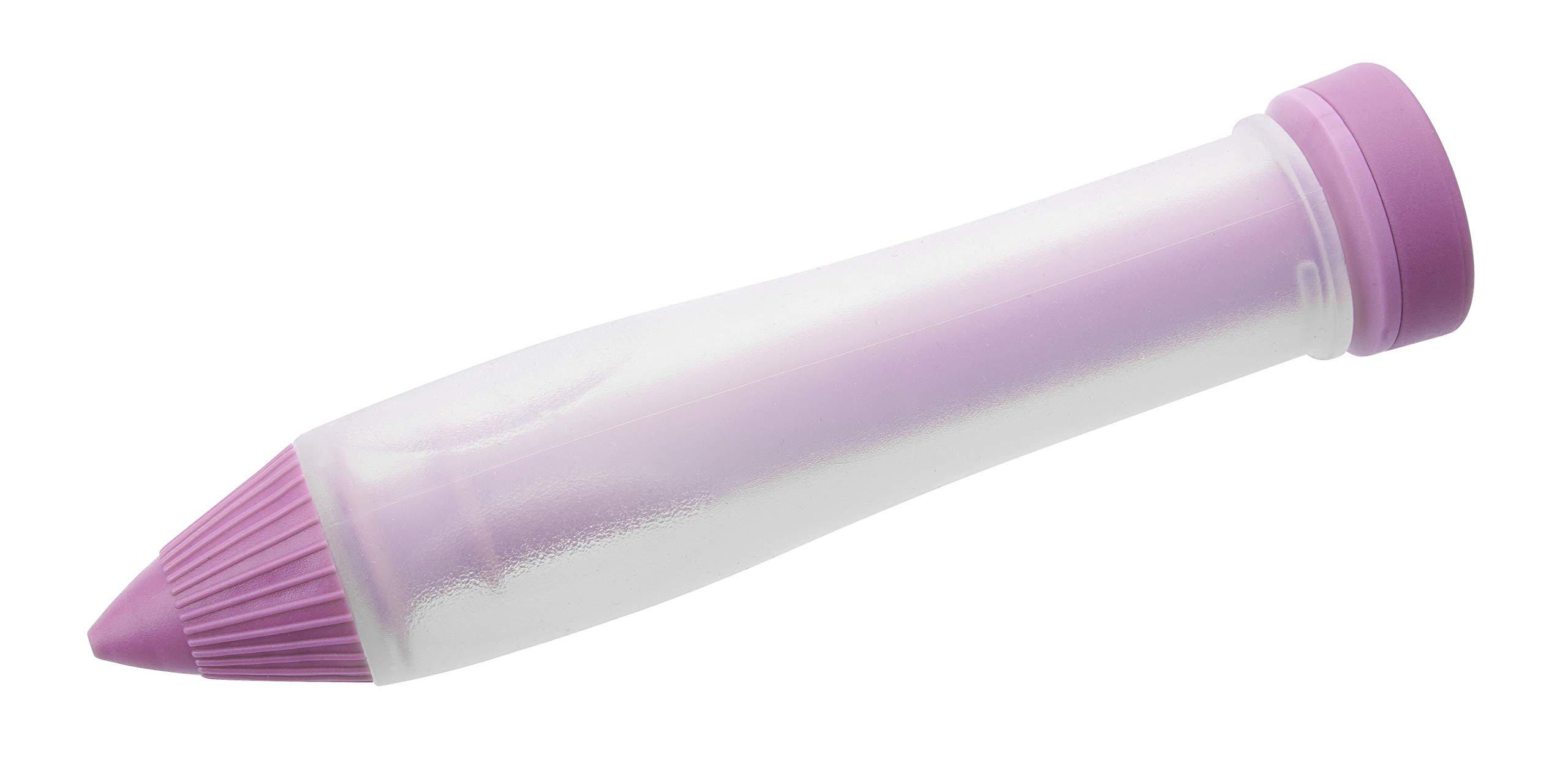 Zenker Dekorier-Garnierstift CANDY, Garnierspritze für Schokolade und Zuckerguss, Backzubehör für Tortendekoration, Transparent/Beige, 1 Stück, 14 cm
