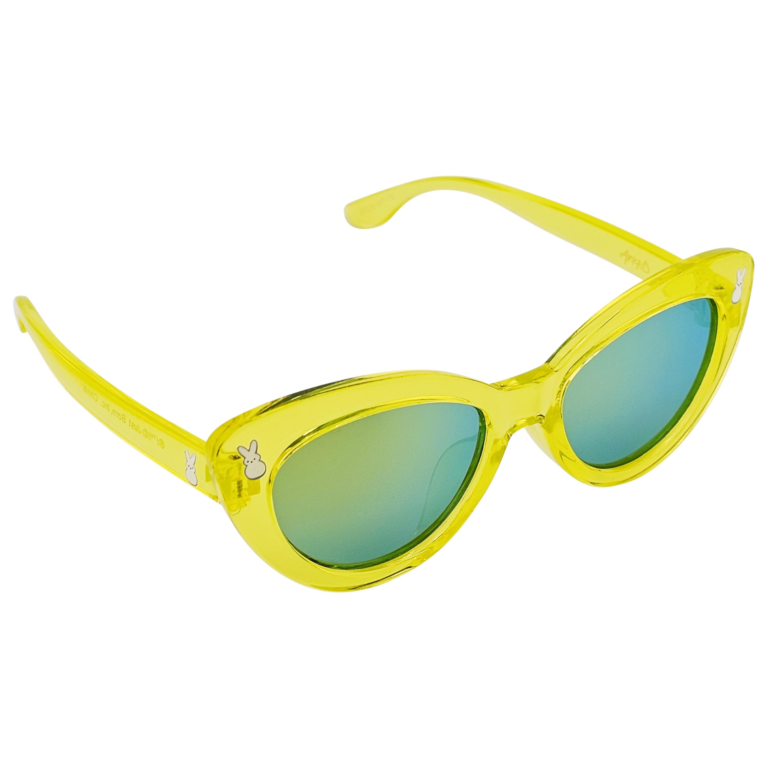 ARKAID Official Peeps Sunglasses for Kids | Yellow Bunny Cat Eye Shades |UV 400 | One Size Fits Most Kids