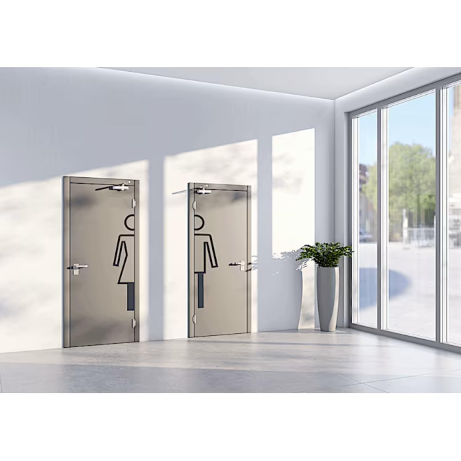 Chiudiporta Automatico N-100 TS Compakt – Per Porte Fino A 100 Kg E 110 Cm, 2 Velocità Regolabili, Montaggio Facile, Bianco