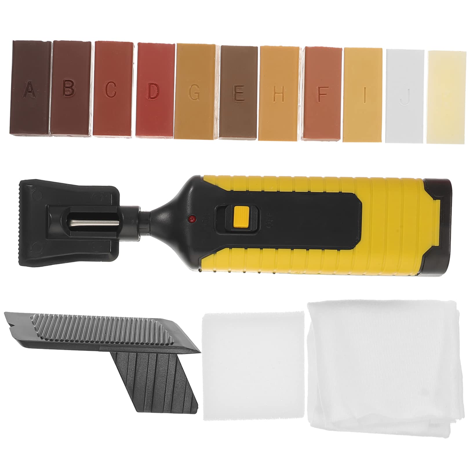 Kit de Reparación de Suelos Laminados 1 Juego Cera y Abs | Restauración y Reparación, Bloques de Cera en Formas Adorables, Acabado de Excelente Artesanía
