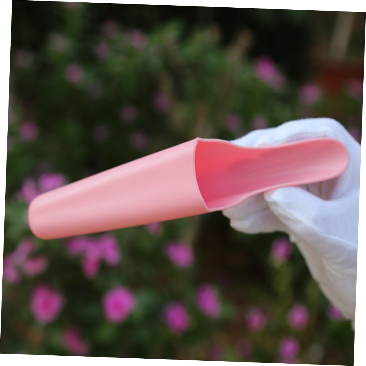 BCOATH Miniature Garden Shovel Small Plastic Scoop for Succulent Pot Culture Easy to Clean for Mulch Potting and Transplanting Pink