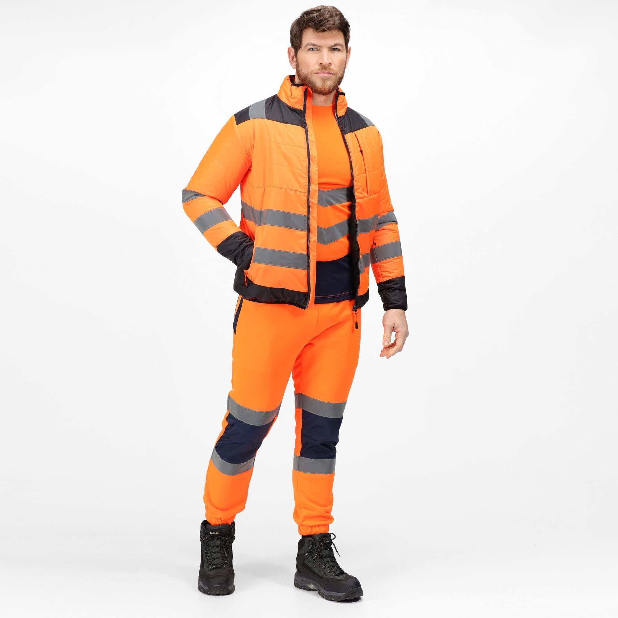 Regatta Professional Men's Men's Hi-vis Baffle Jacket Padded Jacket (pack of 1)