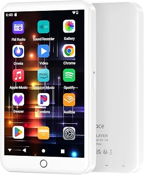 80GB Android 13 MP3 Player with Bluetooth & WiFi,Spotify & Parental Control