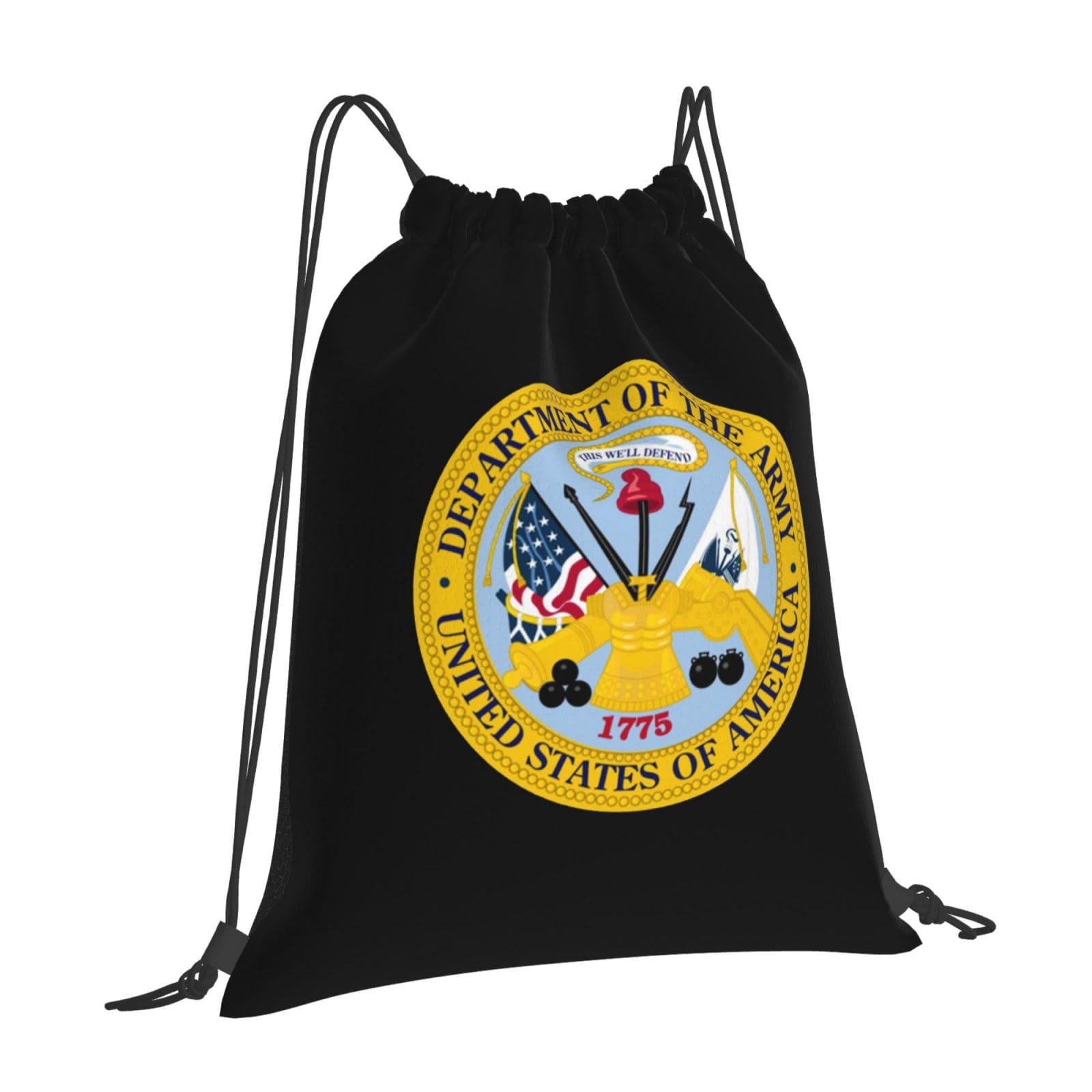 Qauirfe U.S. Army Veteran Outdoor Drawstring Bags Gym Bag Fashion Simple, Suitable For Men And Women, Young And Old