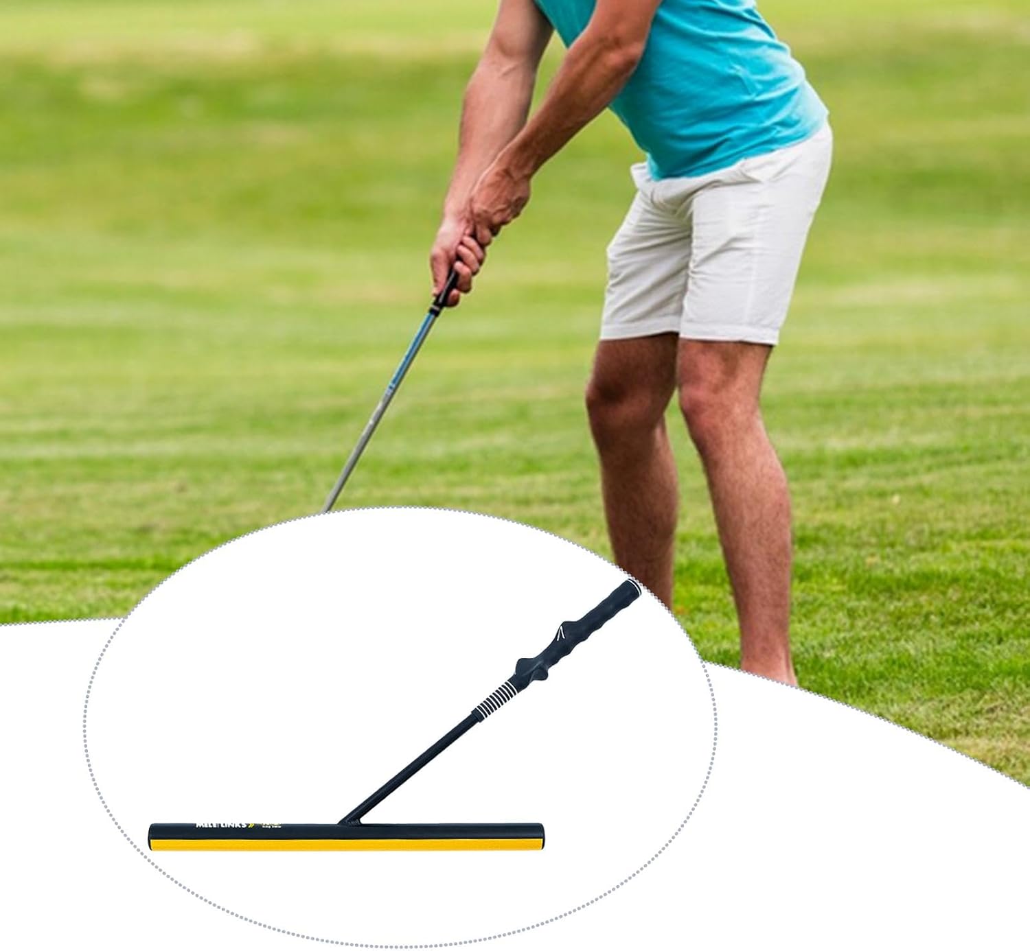 ゴルフスイングトレーニング補助器具 実用的 軽量 補助ツール 正しい姿勢 屋内ジム 裏庭 パティオ用
