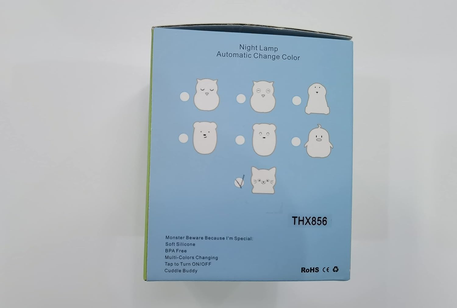 Adorable Cat-Shaped Silicone Nursery Night Light