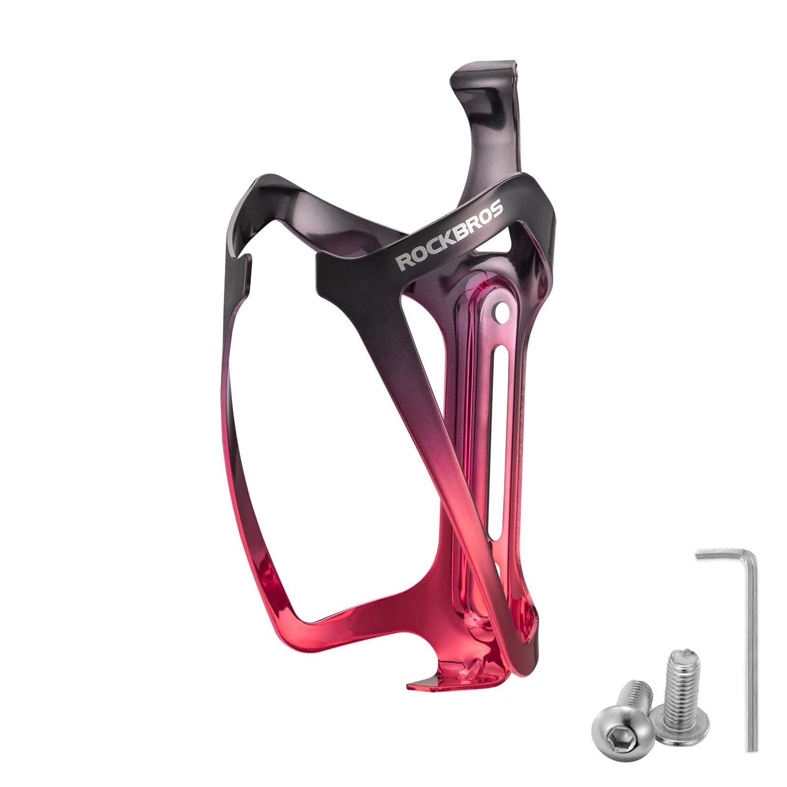 ROCKBROS Durable Aluminum Water Bottle Holder Bike Bottle Holder with Electroplating & Integrated Molding - Lightweight for Bicycle MTB, Road/Mountain