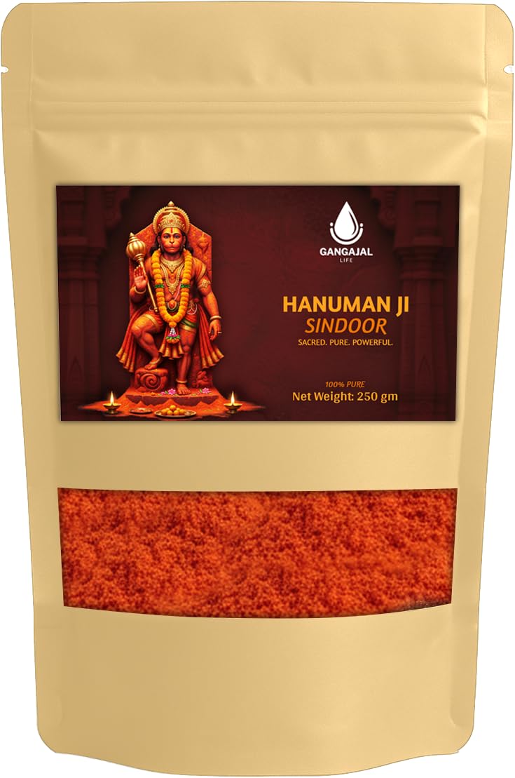 Hanumanji Chola Sindoor 250gm | Pure Hanuman Sindoor Powder | Bright Orange Bajrangbali Chola Powder for Pooja, Tilak & Religious Rituals-image-19