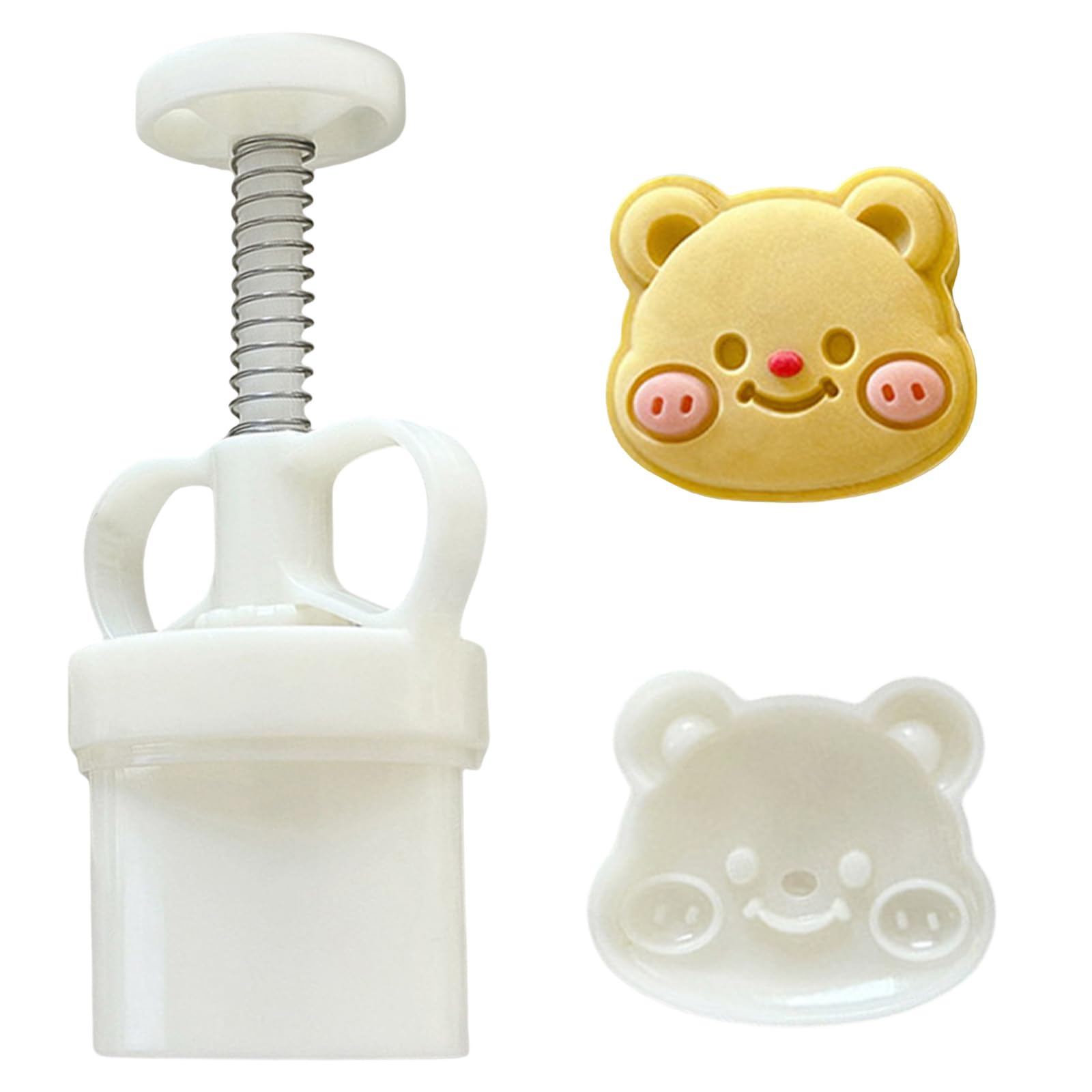 Xinsheinelry Cartoon Bear Dessert Press Molds Cookie Stamp Chinese MidAutumn Dessert Maker Decorating Tool for Making Cookie Maker