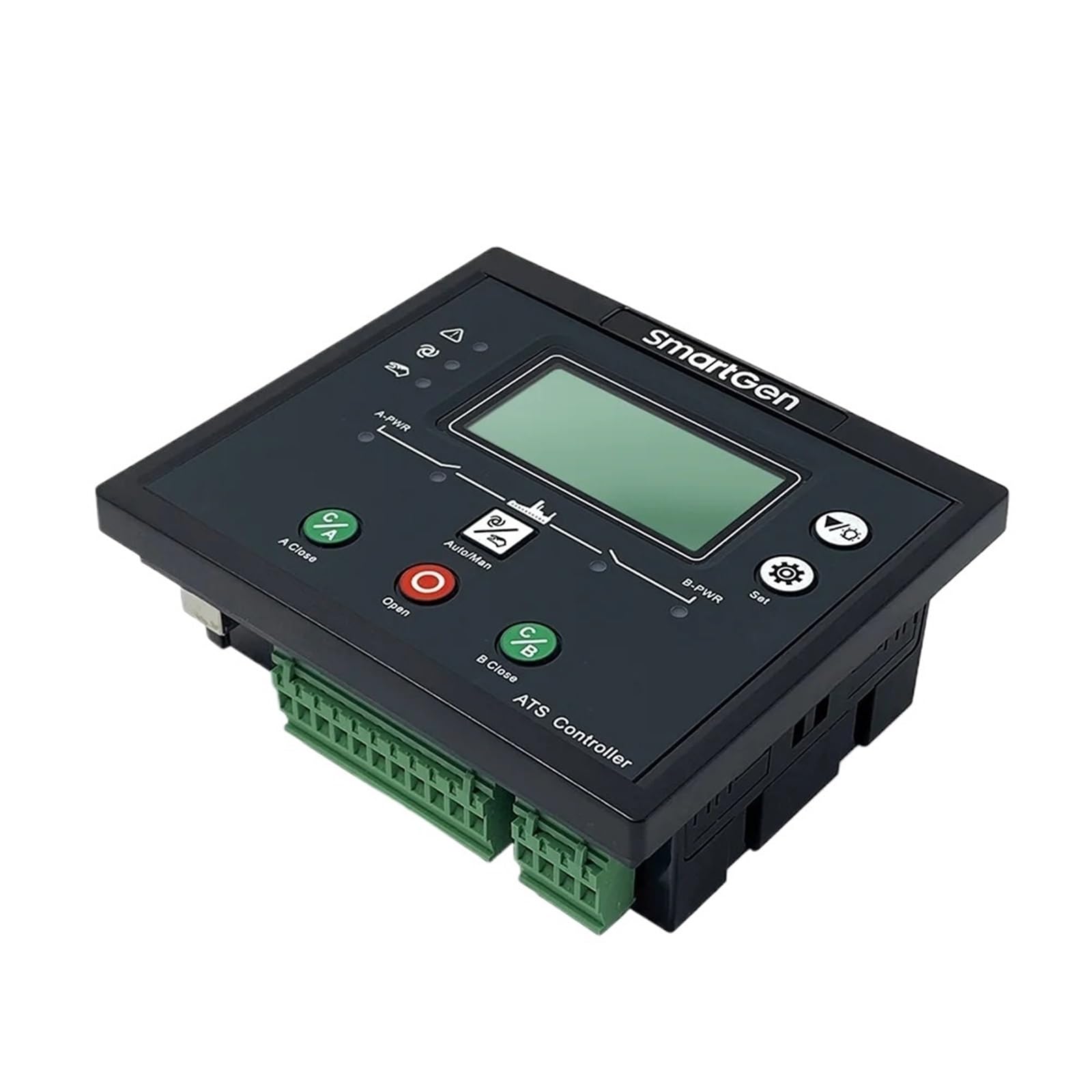1 unidad de generador diésel HAT553 con controlador de transferencia de potencia dual y arranque automático.