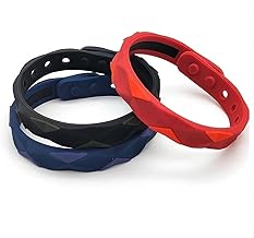 سوار معصم مضاد للكهرباء الساكنة، سوار معصم مضاد للكهرباء الساكنة مع تحسين النوم، مريح في الارتداء، حزام معصم مقاوم للماء للرجال والنساء، 3 قطع