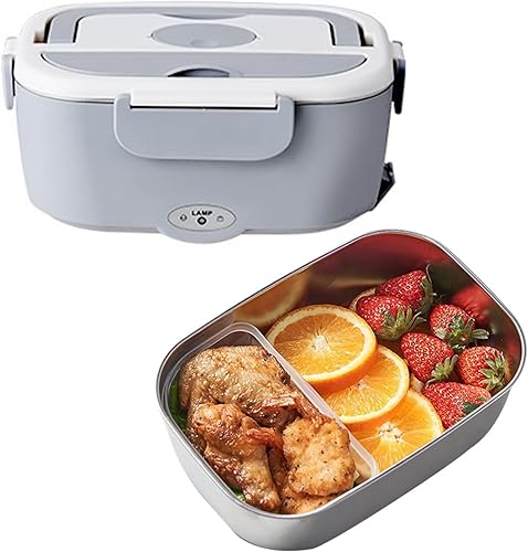 Fiambrera eléctrica para automóvil/camión/hogar, a prueba de fugas, caja de calefacción portátil para adultos, lonchera para adultos, contenedor de