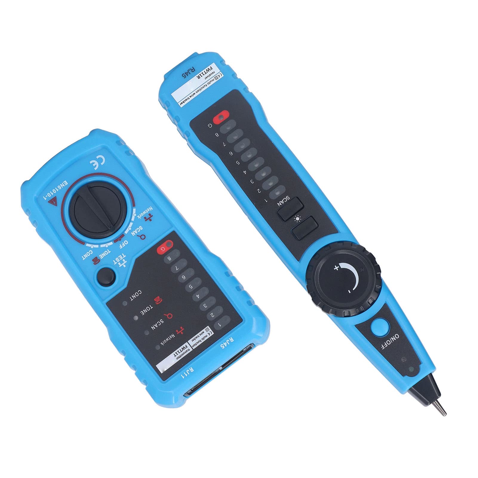 Tester per Cavi di Rete, Tracciatore di Linea Telefonica Ethernet RJ45 RJ11 Portatile e Tester di continuità con Tipi di Cavi Avanzati e Funzioni Ad Ampio Raggio