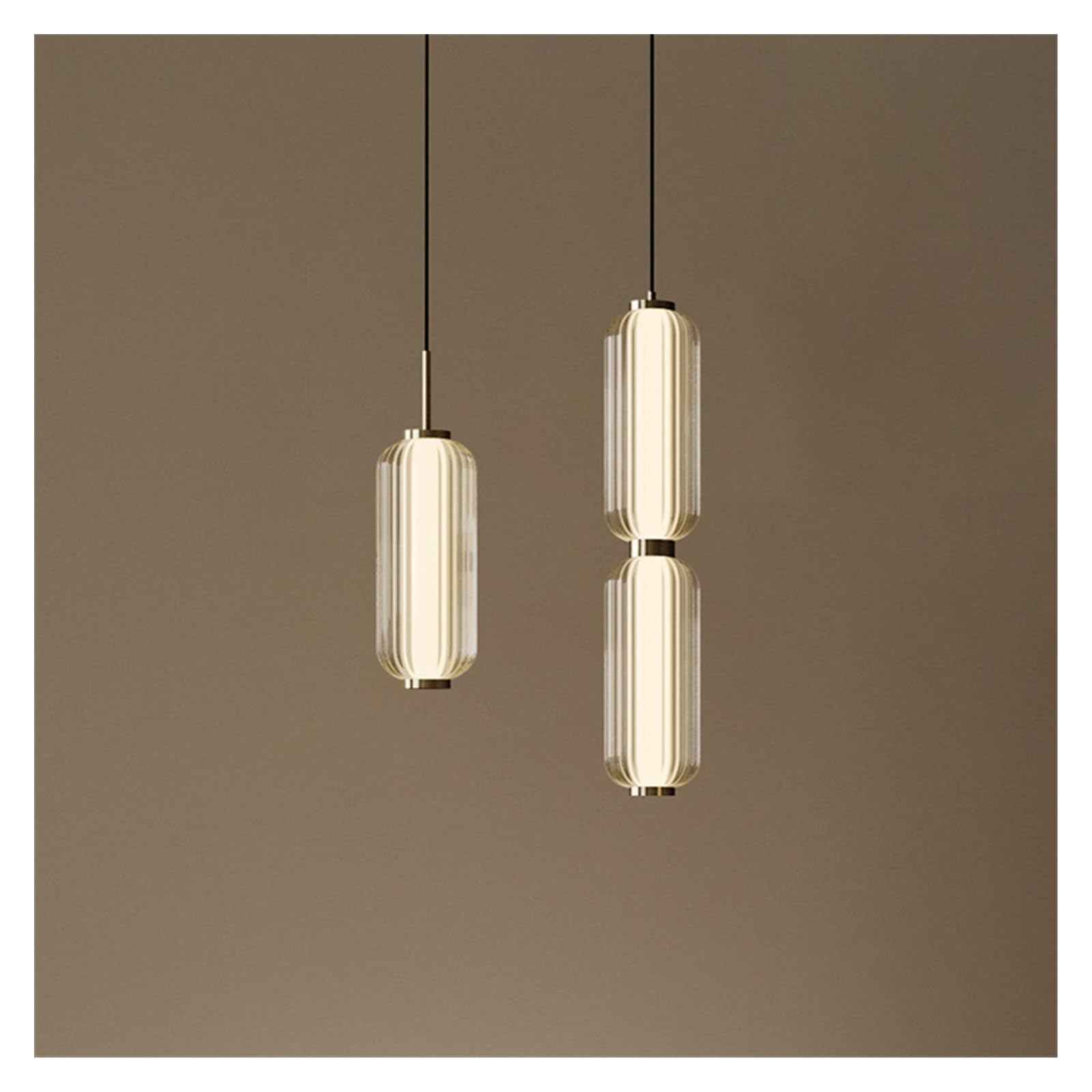Luksusowe nowoczesne lampy wiszące LED do hotelu, salonu, sypialni, restauracji, schodów, małych kombinacji (ciepła biel, 3 sztuki, czarny)