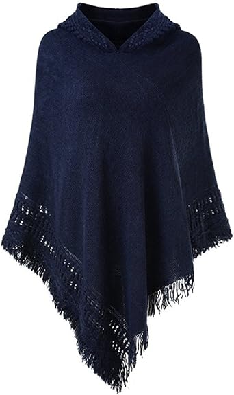 ladies knitted poncho uk