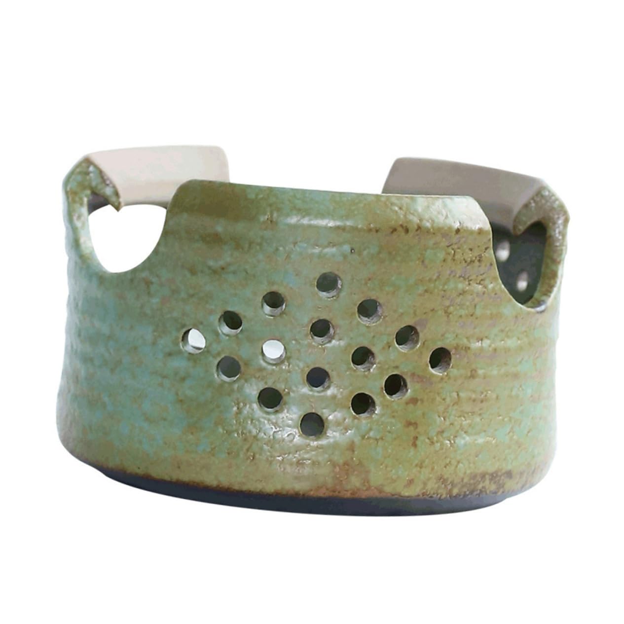 FUNOMOCYA Safe Stylish Ceramic Tea Warmer Insulated Teapot Heating Support Candle Holder