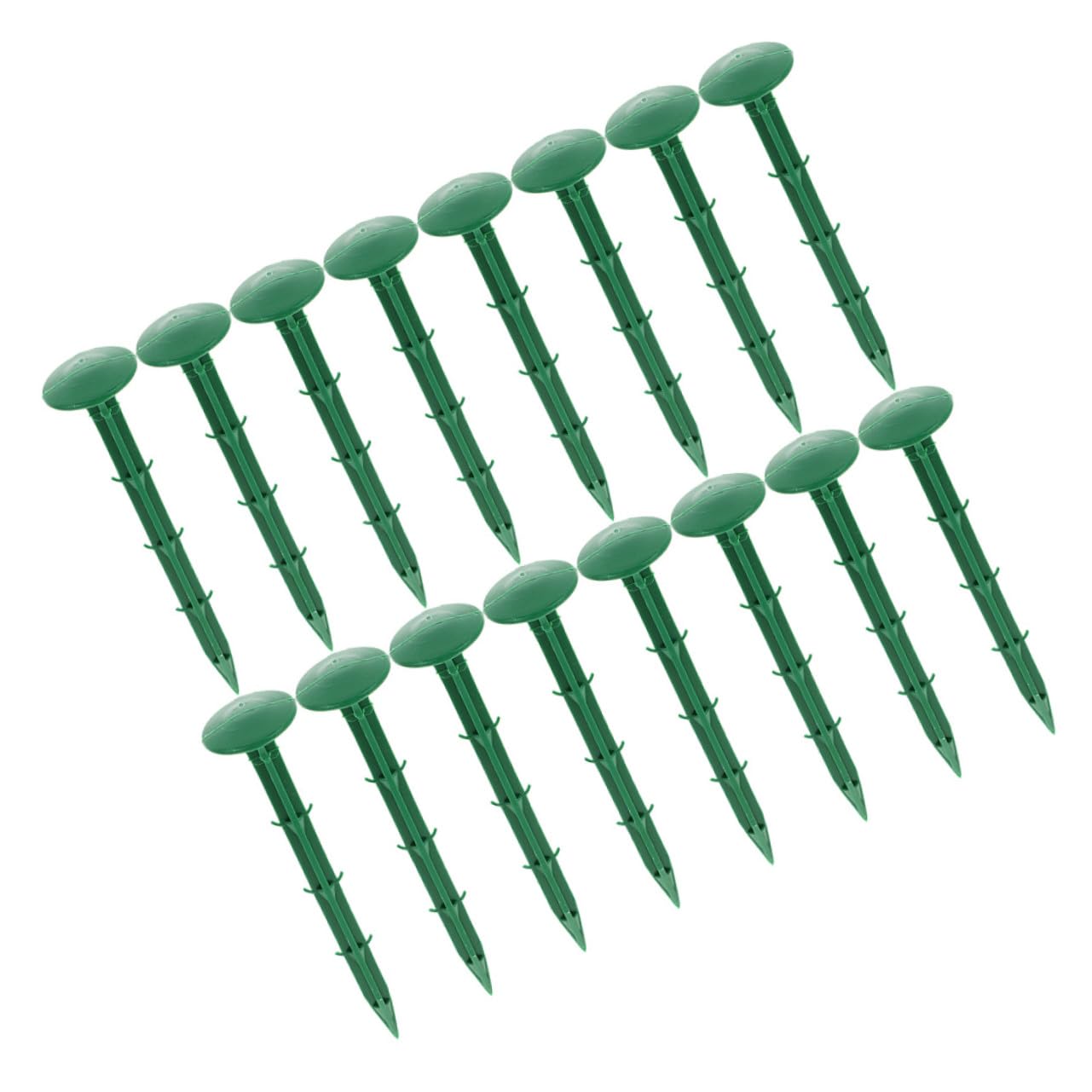 Estacas de Plástico para Jardinería y Fijación de Césped Exterior para Jardín, Uso en Plantas y Paisajismo, 16 Cm, Diseño Punta Afilada, Fácil Instalación, Anclaje Seguro y Césped