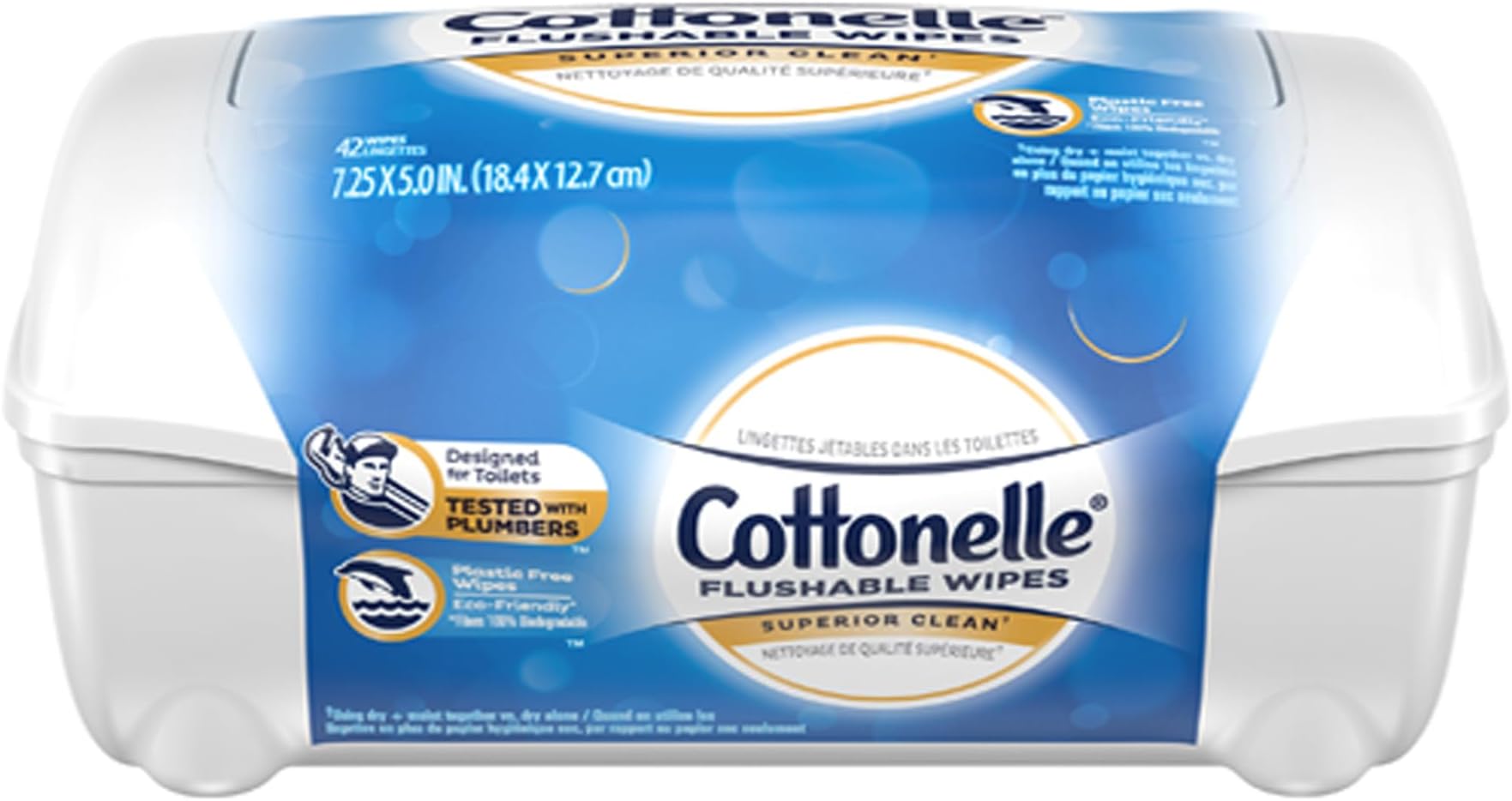 Cottonelle Fresh Flushable Moist Wipes, Popup Tub, 42