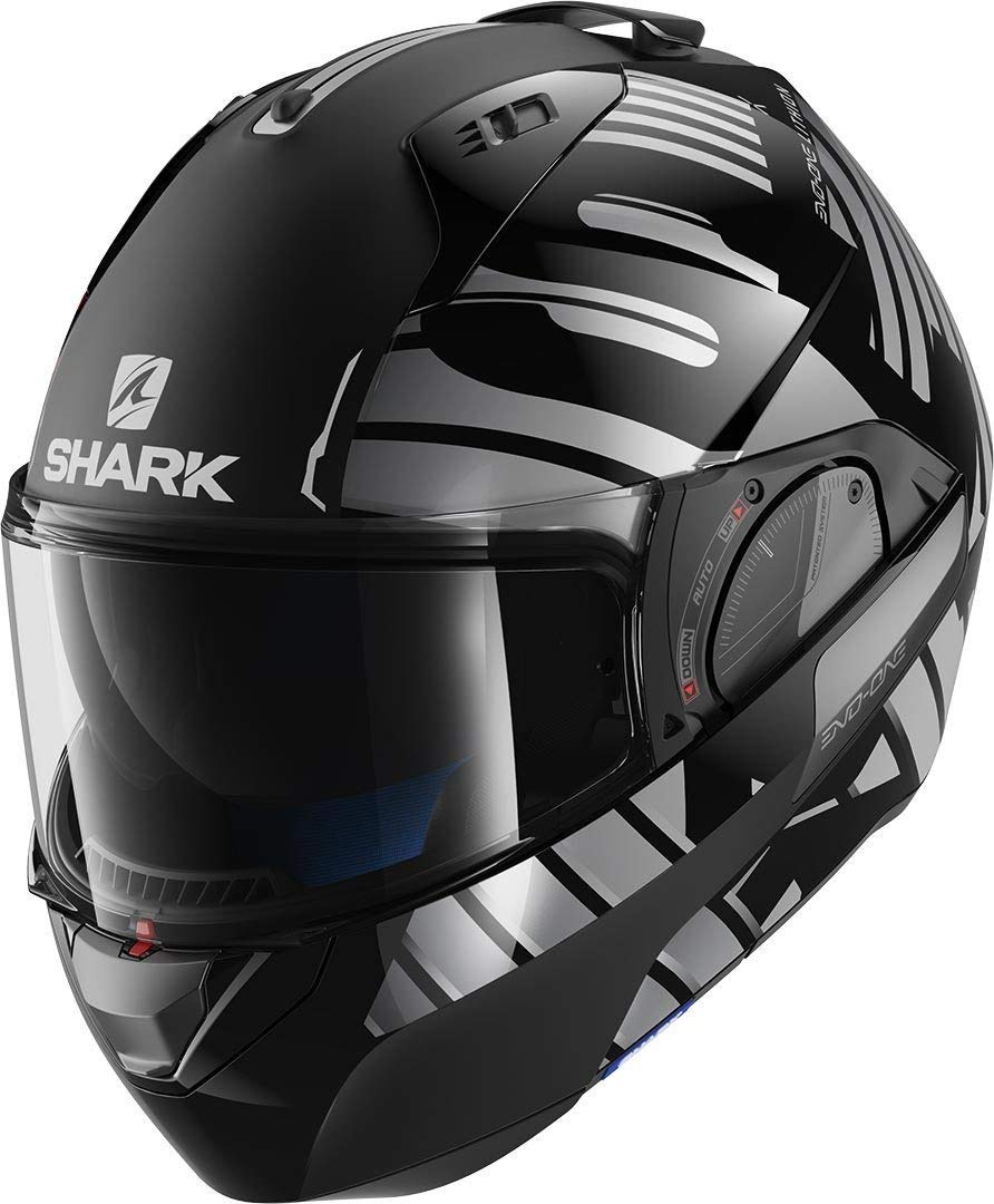 SHARK Motorcycle helmets EVO-ONE 2 LITHION DUAL KUA, Noir/Gris, S