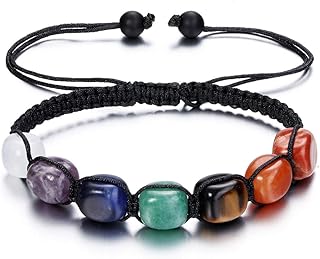 7 Chakra Reiki Healing Crystals Stretch Bracelet Natural...