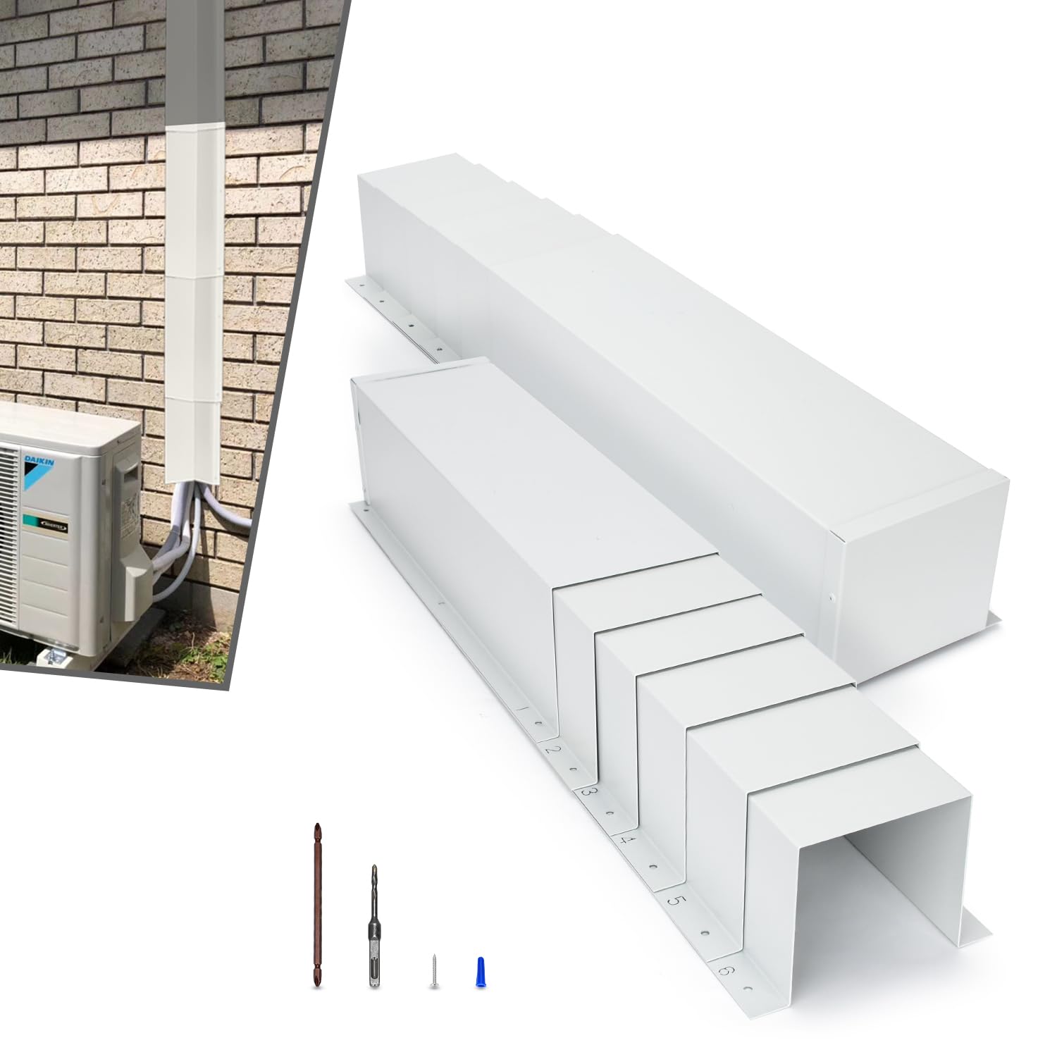 Amazon.com: TOPOWN Metal HVAC Lines Cover for Central Air Conditioner