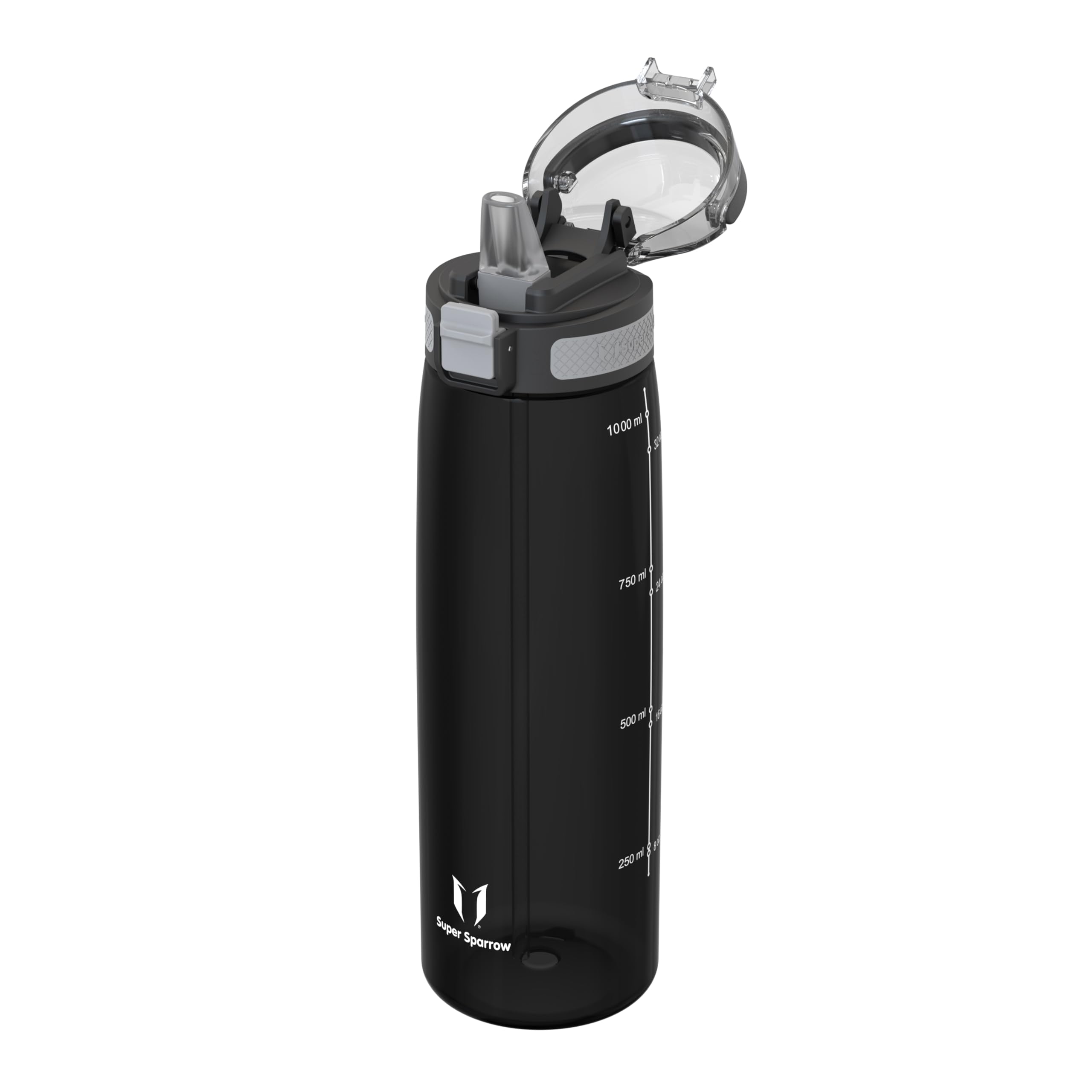 Super Sparrow Water Bottle - 1L - TouchSip Bottle - BPA-Free, Non-Toxic, Eco-Friendly - Straw Tritan Bottles for Sports, Outdoors, Camping, Travel