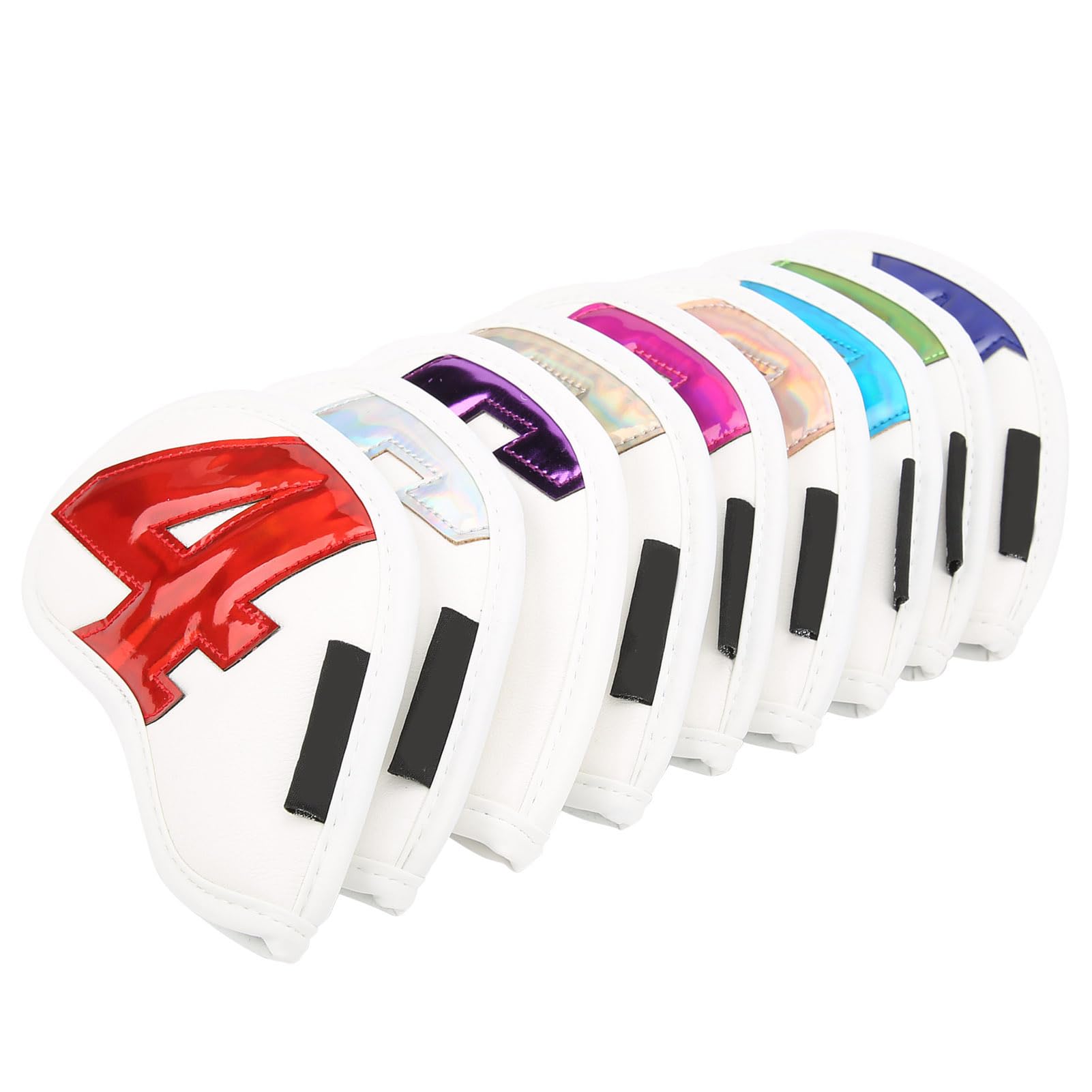 Chrees 9 Fundas Impermeables para Cabeza de Palos de de PU, Numeradas 4 5 6 7 8 9 P S A, Protección de Felpa Suave para Hierros, con Diseño Liviano para Amantes del